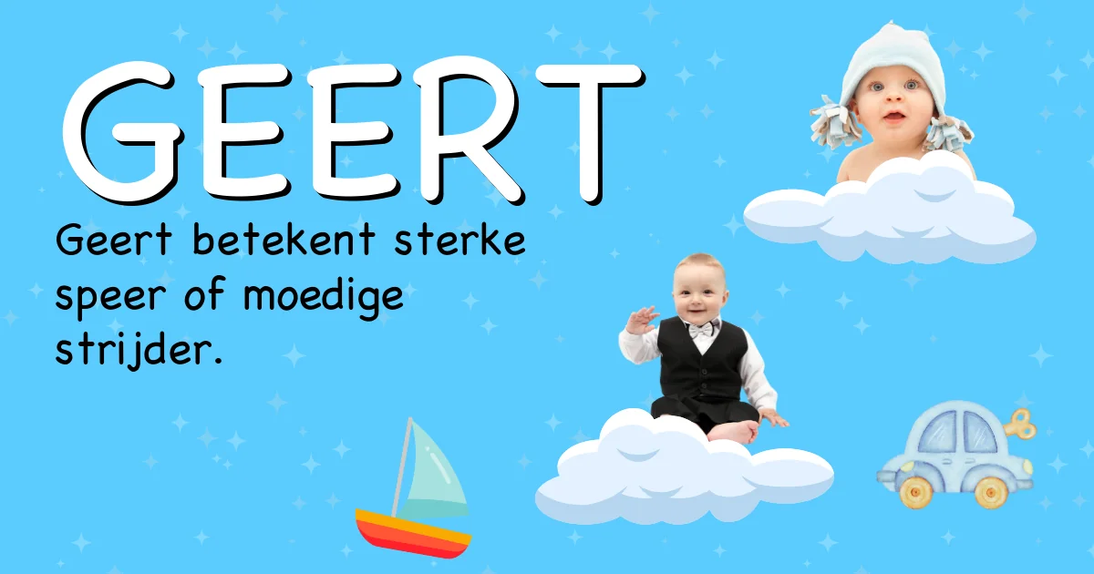 Betekenis van de naam Geert - Ontdek de herkomst en betekenis van deze voornaam