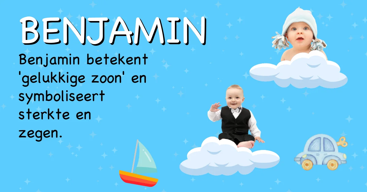 Betekenis van de naam Benjamin - Ontdek de herkomst en betekenis van deze voornaam