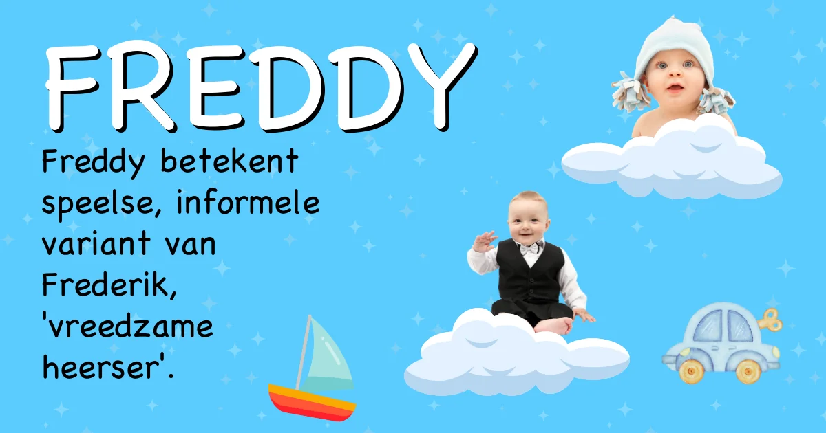 Betekenis van de naam Freddy - Ontdek de herkomst en betekenis van deze voornaam