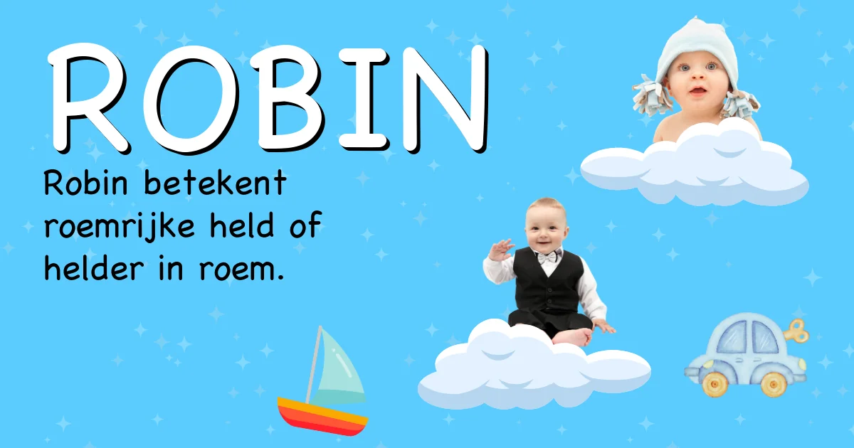 Betekenis van de naam Robin - Ontdek de herkomst en betekenis van deze voornaam
