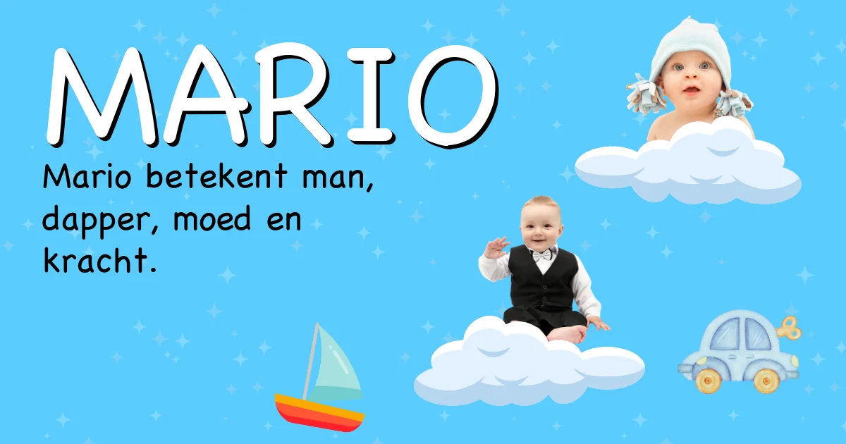Betekenis van de naam Mario - Ontdek de herkomst en betekenis van deze voornaam