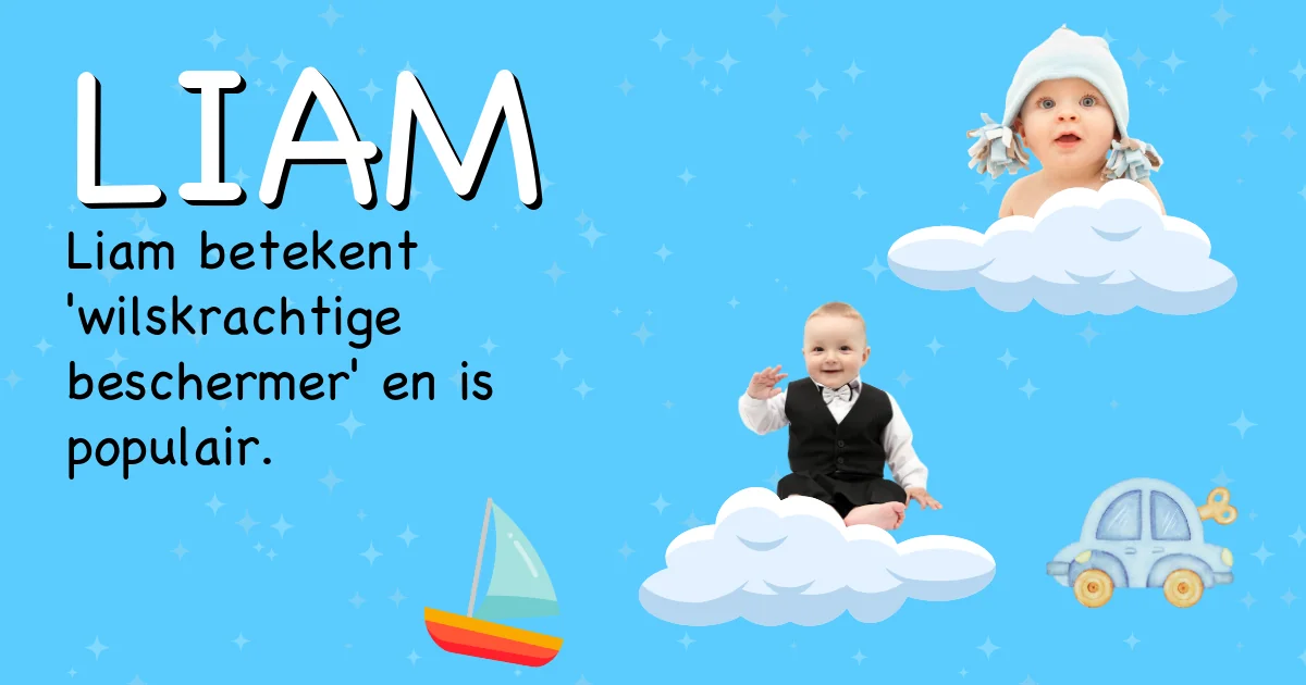 Betekenis van de naam Liam - Ontdek de herkomst en betekenis van deze voornaam