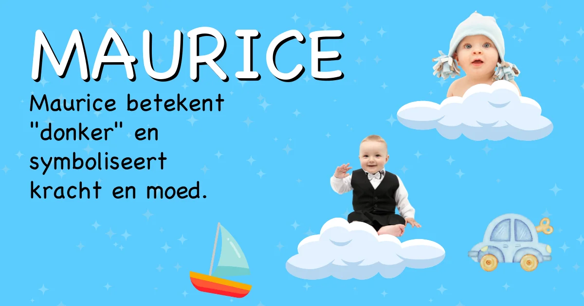 Betekenis van de naam Maurice - Ontdek de herkomst en betekenis van deze voornaam