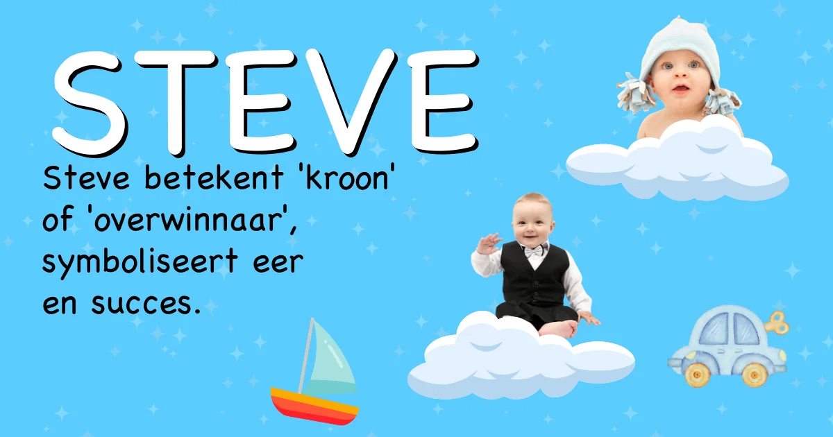 Betekenis van de naam Steve - Ontdek de herkomst en betekenis van deze voornaam