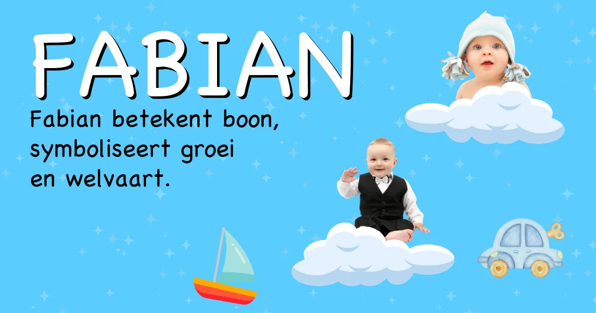 Betekenis van de naam Fabian - Ontdek de herkomst en betekenis van deze voornaam