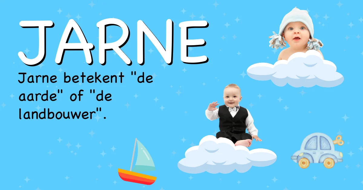 Betekenis van de naam Jarne - Ontdek de herkomst en betekenis van deze voornaam
