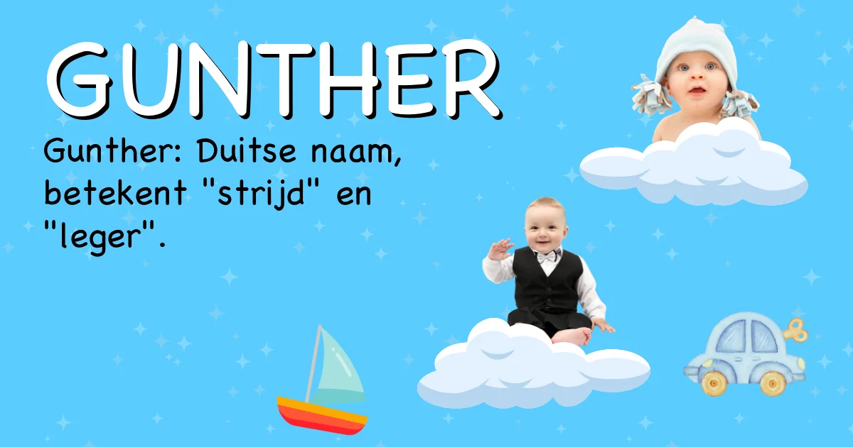 Betekenis van de naam Gunther - Ontdek de herkomst en betekenis van deze voornaam