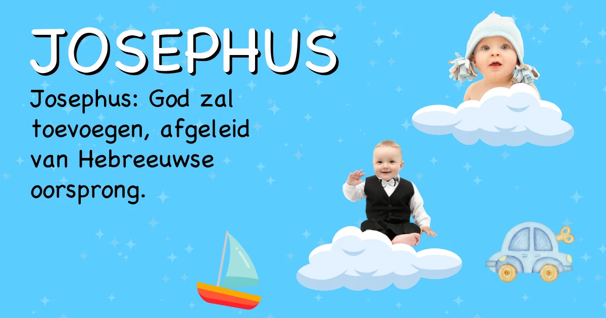Betekenis van de naam Josephus - Ontdek de herkomst en betekenis van deze voornaam
