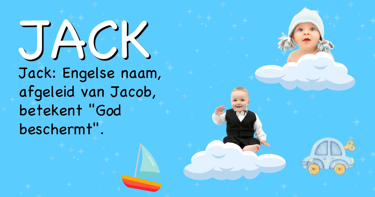 Betekenis van de naam Jack - Ontdek de herkomst en betekenis van deze voornaam