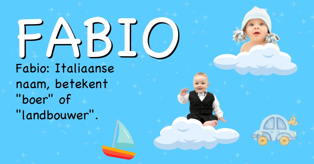 Betekenis van de naam Fabio - Ontdek de herkomst en betekenis van deze voornaam