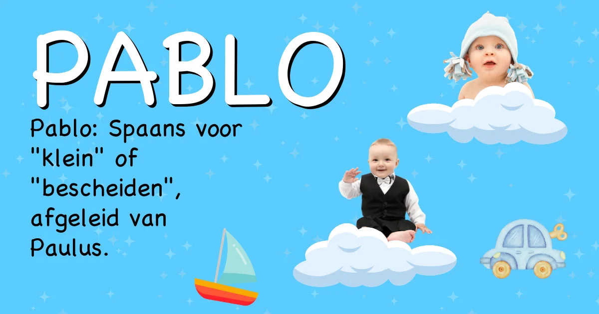 Betekenis van de naam Pablo - Ontdek de herkomst en betekenis van deze voornaam