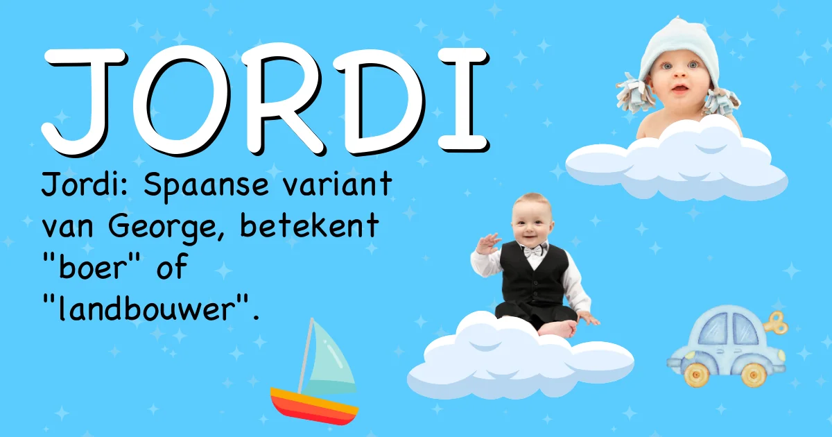 Betekenis van de naam Jordi - Ontdek de herkomst en betekenis van deze voornaam