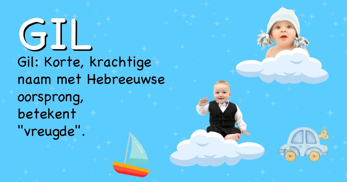 Betekenis van de naam Gil - Ontdek de herkomst en betekenis van deze voornaam
