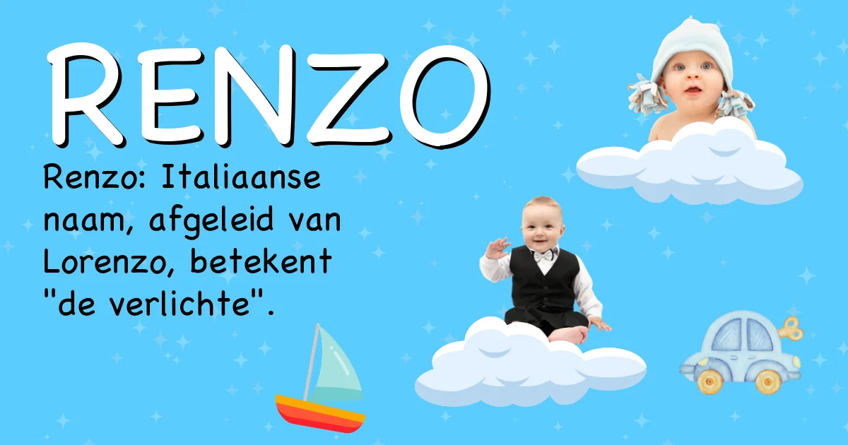 Betekenis van de naam Renzo - Ontdek de herkomst en betekenis van deze voornaam