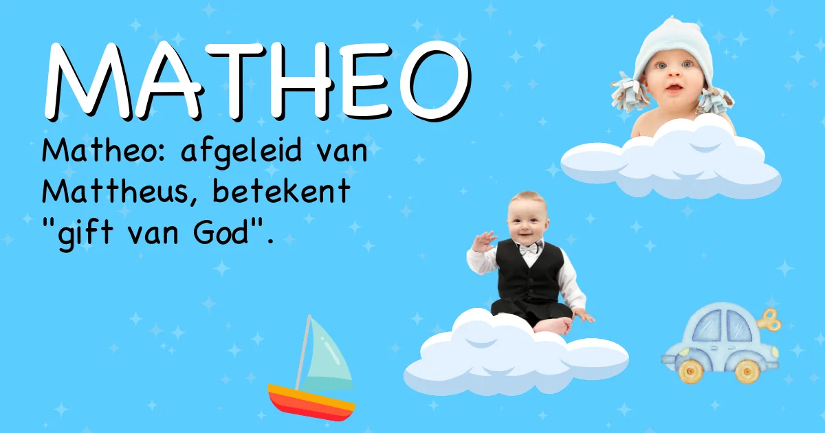 Betekenis van de naam Matheo - Ontdek de herkomst en betekenis van deze voornaam