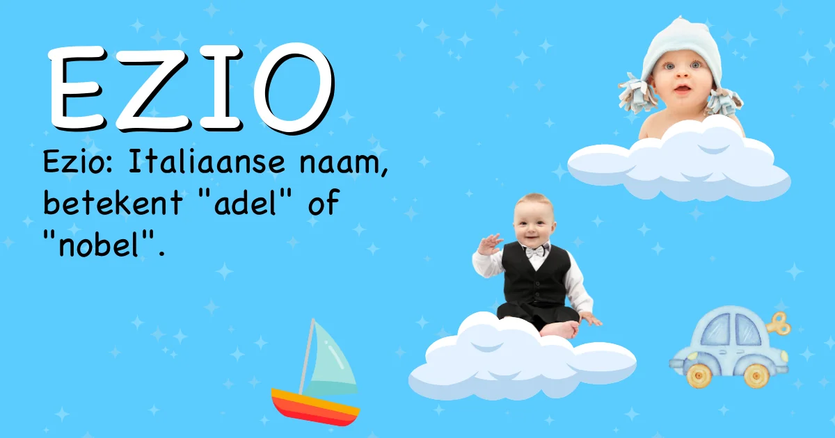 Betekenis van de naam Ezio - Ontdek de herkomst en betekenis van deze voornaam