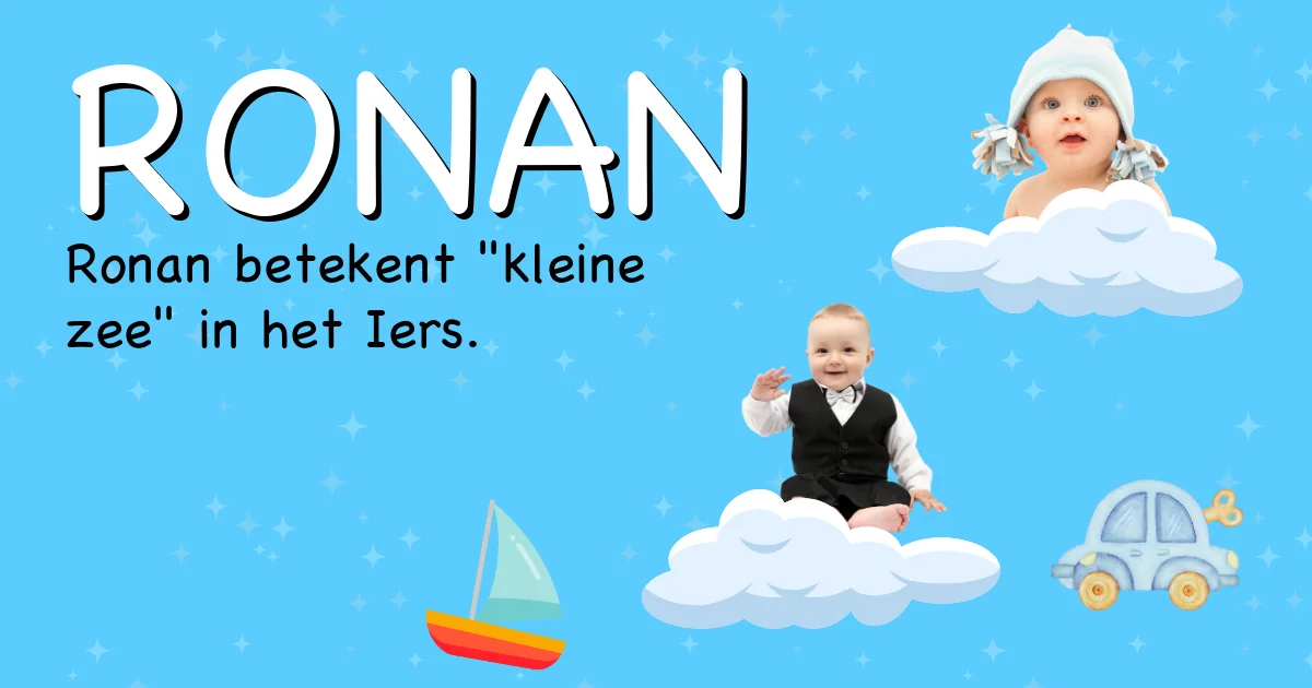 Betekenis van de naam Ronan - Ontdek de herkomst en betekenis van deze voornaam