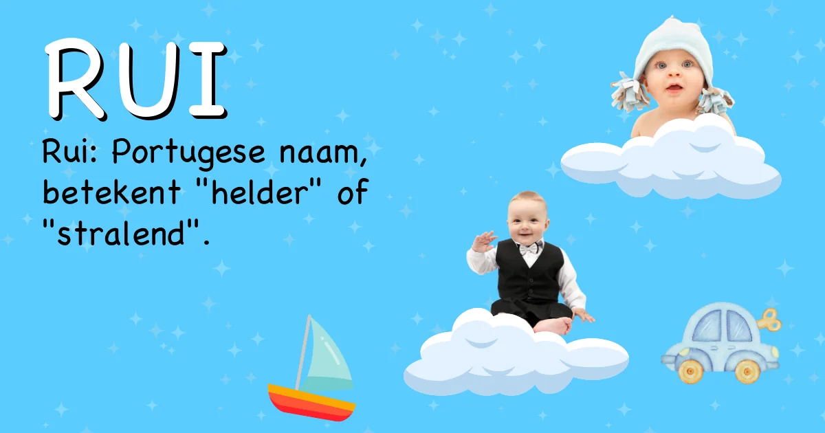 Betekenis van de naam Rui - Ontdek de herkomst en betekenis van deze voornaam