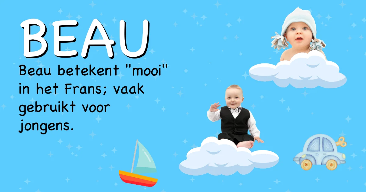 Betekenis van de naam Beau - Ontdek de herkomst en betekenis van deze voornaam