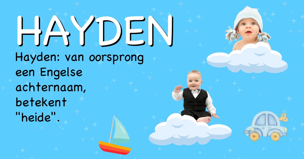 Betekenis van de naam Hayden - Ontdek de herkomst en betekenis van deze voornaam