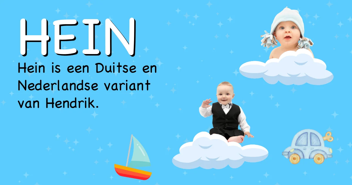 Betekenis van de naam Hein - Ontdek de herkomst en betekenis van deze voornaam