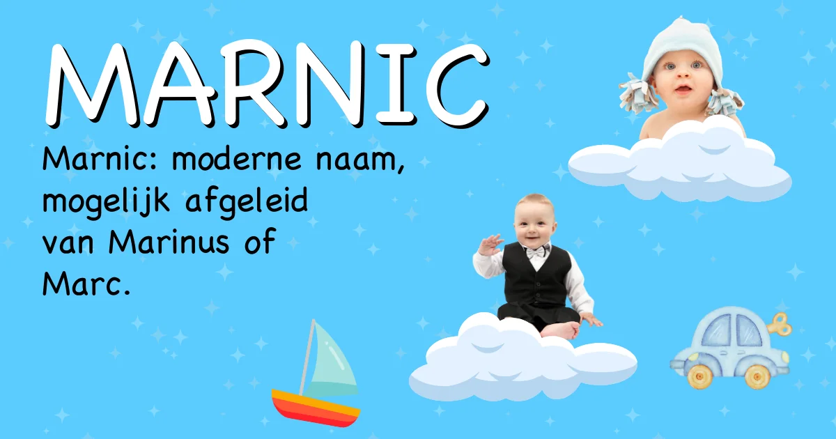 Betekenis van de naam Marnic - Ontdek de herkomst en betekenis van deze voornaam