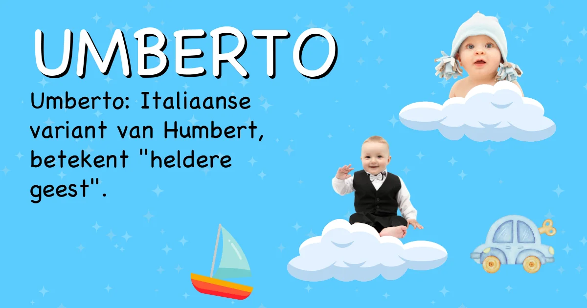 Betekenis van de naam Umberto - Ontdek de herkomst en betekenis van deze voornaam