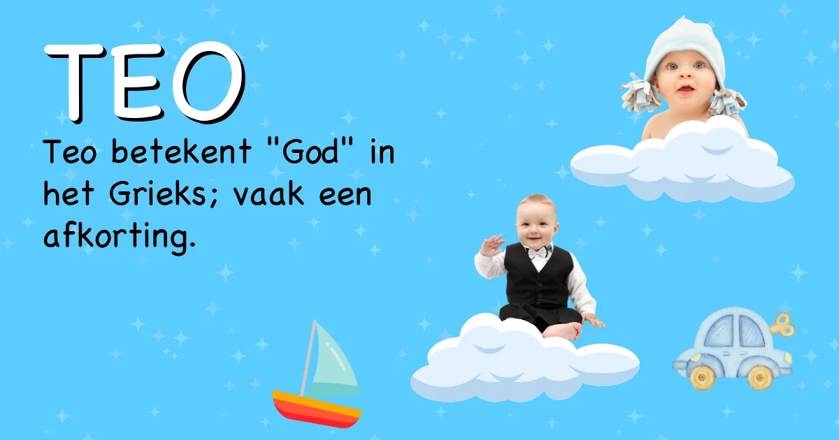Betekenis van de naam Teo - Ontdek de herkomst en betekenis van deze voornaam