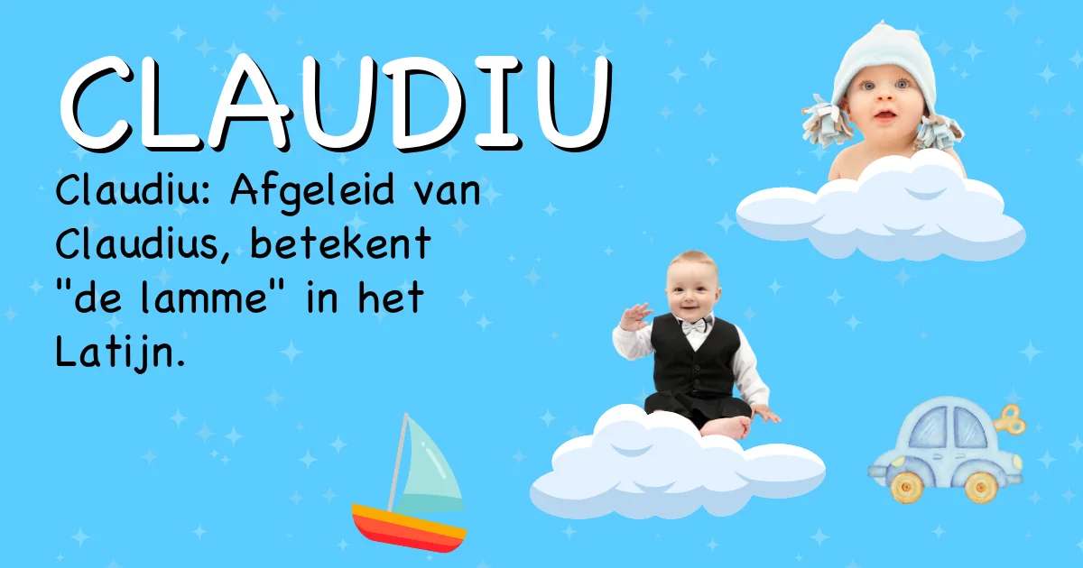 Betekenis van de naam Claudiu - Ontdek de herkomst en betekenis van deze voornaam
