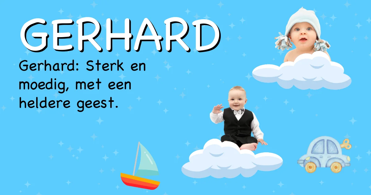 Betekenis van de naam Gerhard - Ontdek de herkomst en betekenis van deze voornaam