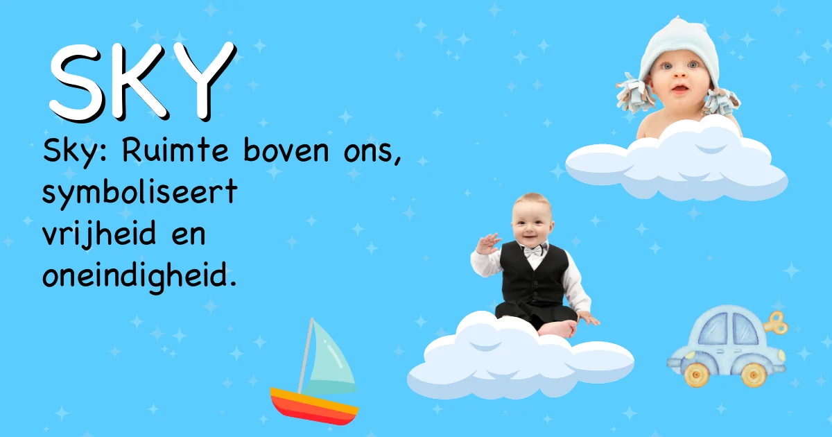 Betekenis van de naam Sky - Ontdek de herkomst en betekenis van deze voornaam