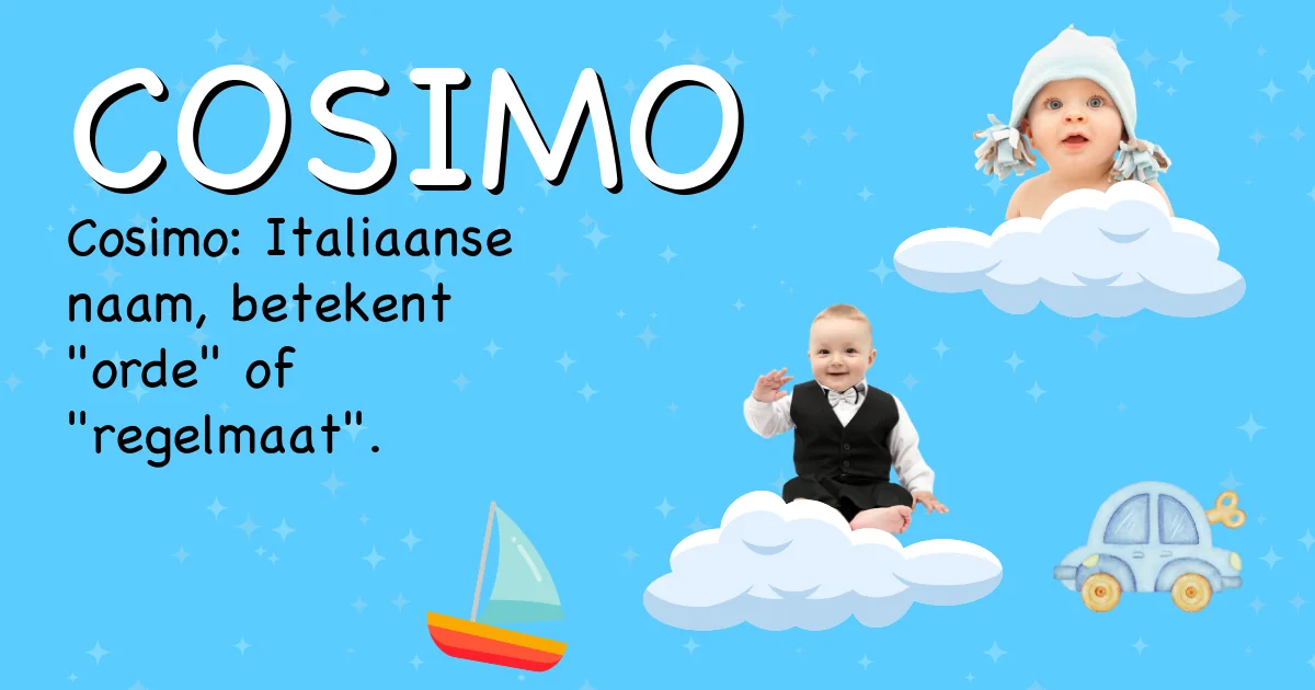 Betekenis van de naam Cosimo - Ontdek de herkomst en betekenis van deze voornaam