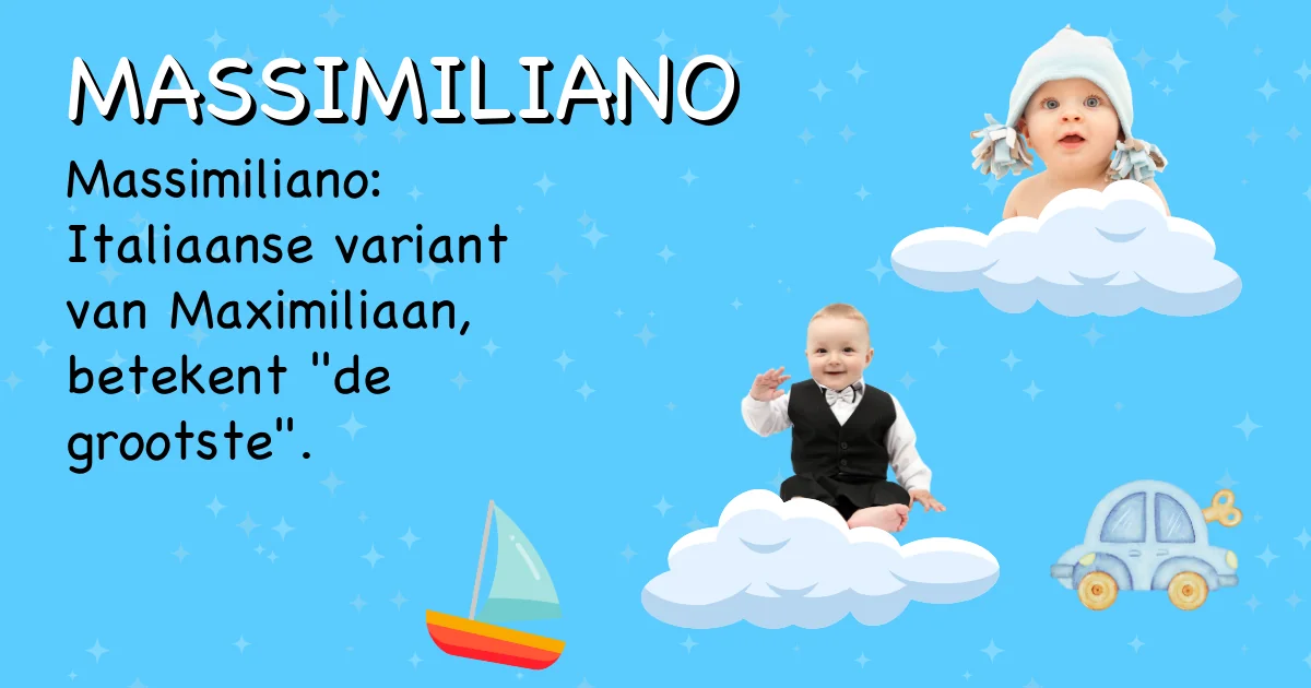 Betekenis van de naam Massimiliano - Ontdek de herkomst en betekenis van deze voornaam