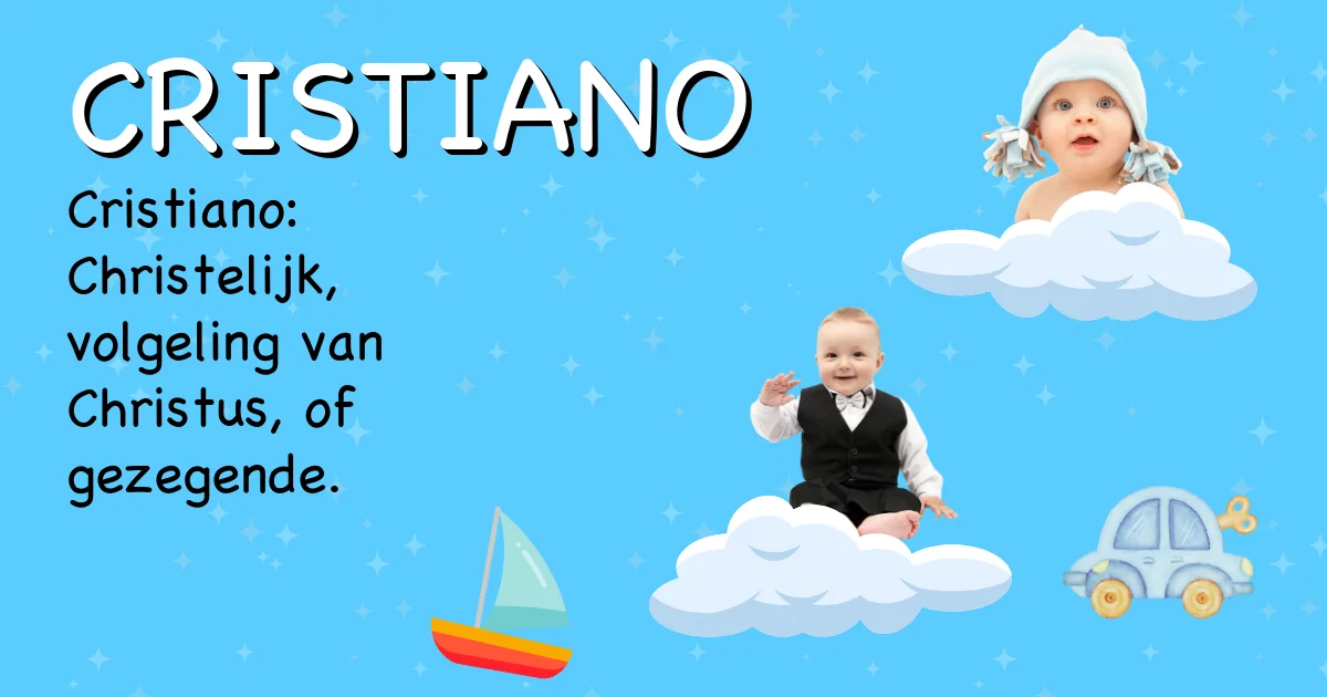 Betekenis van de naam Cristiano - Ontdek de herkomst en betekenis van deze voornaam