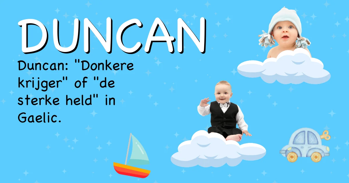 Betekenis van de naam Duncan - Ontdek de herkomst en betekenis van deze voornaam