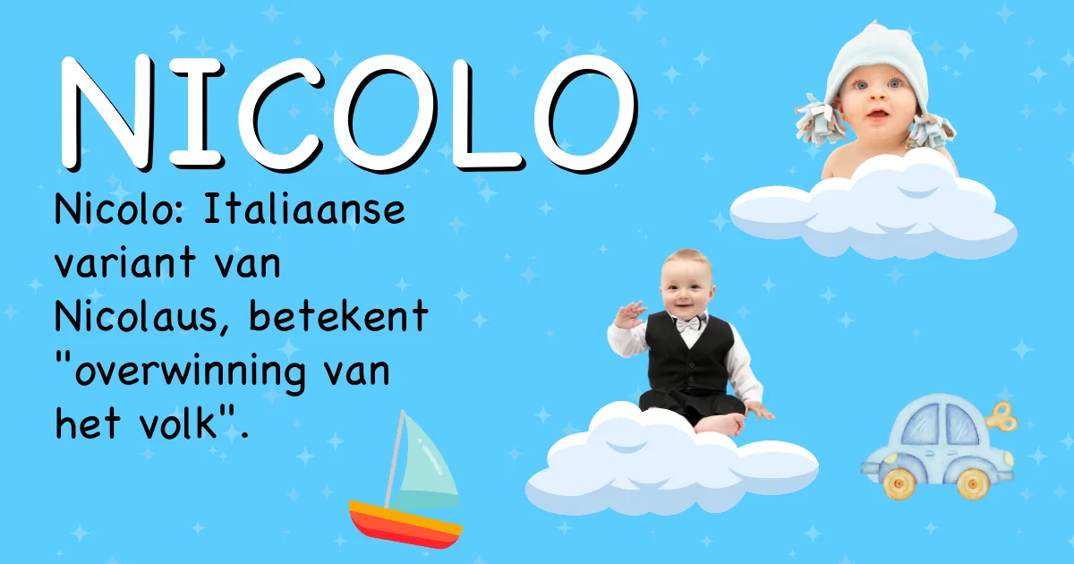 Betekenis van de naam Nicolo - Ontdek de herkomst en betekenis van deze voornaam