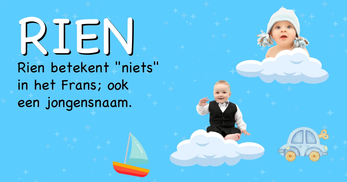 Betekenis van de naam Rien - Ontdek de herkomst en betekenis van deze voornaam