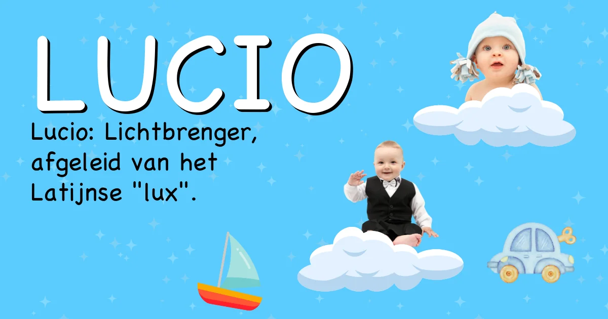 Betekenis van de naam Lucio - Ontdek de herkomst en betekenis van deze voornaam