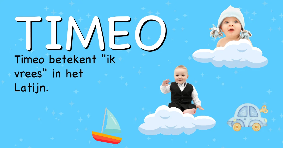 Betekenis van de naam Timeo - Ontdek de herkomst en betekenis van deze voornaam
