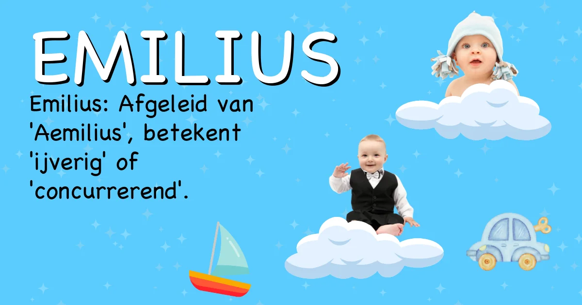 Betekenis van de naam Emilius - Ontdek de herkomst en betekenis van deze voornaam