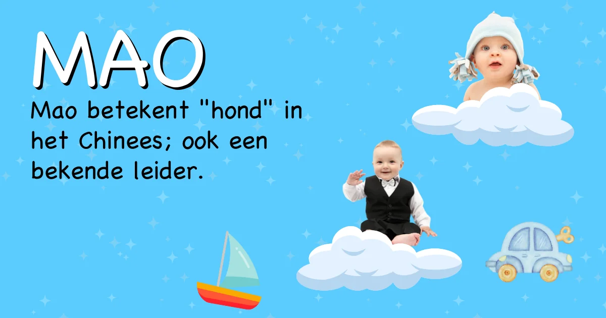 Betekenis van de naam Mao - Ontdek de herkomst en betekenis van deze voornaam