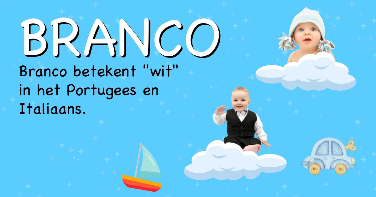 Betekenis van de naam Branco - Ontdek de herkomst en betekenis van deze voornaam