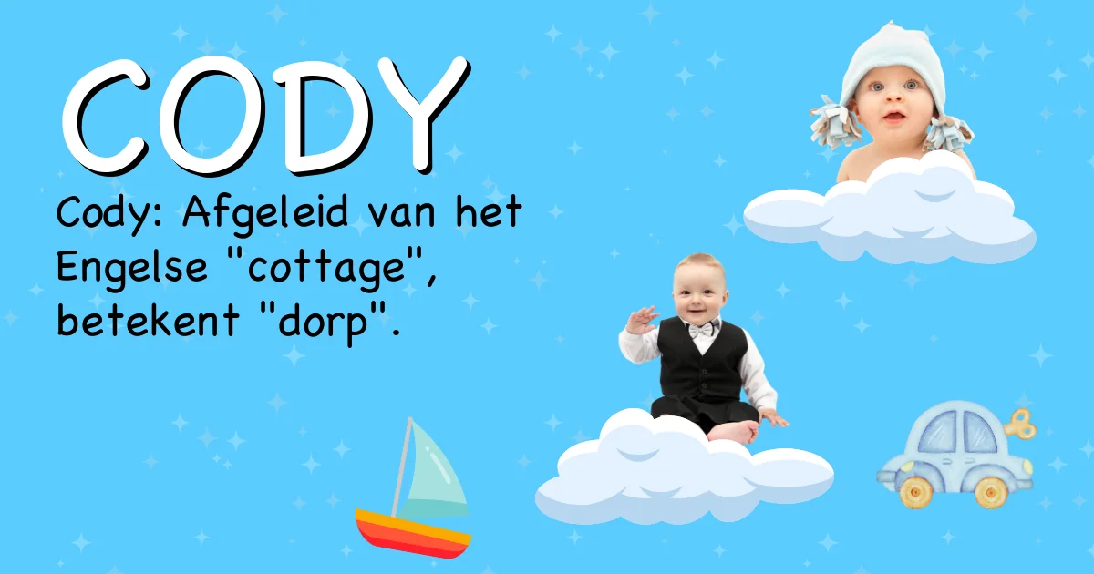 Betekenis van de naam Cody - Ontdek de herkomst en betekenis van deze voornaam
