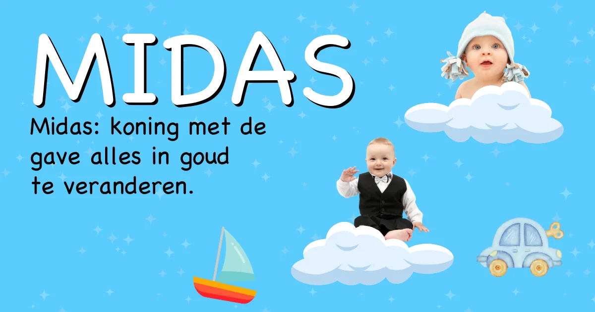 Betekenis van de naam Midas - Ontdek de herkomst en betekenis van deze voornaam