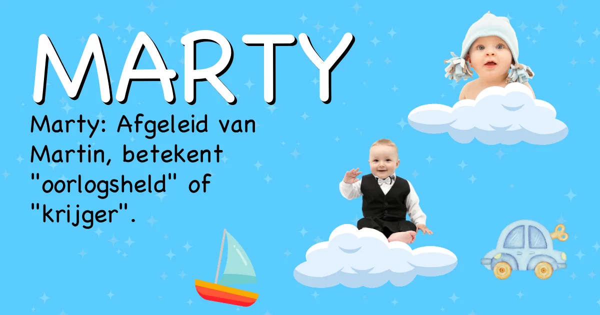 Betekenis van de naam Marty - Ontdek de herkomst en betekenis van deze voornaam