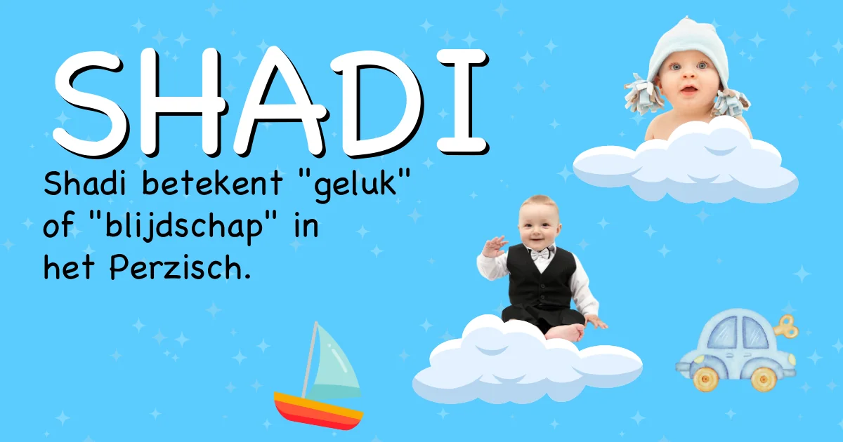 Betekenis van de naam Shadi - Ontdek de herkomst en betekenis van deze voornaam