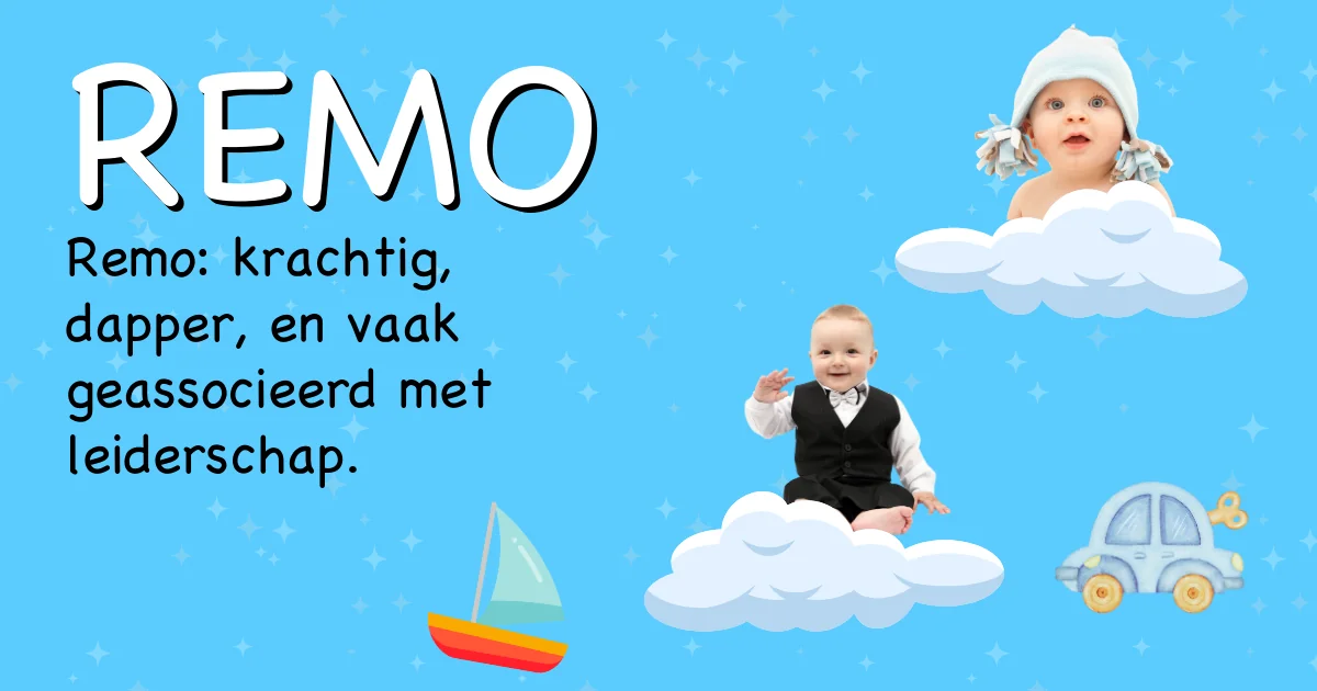 Betekenis van de naam Remo - Ontdek de herkomst en betekenis van deze voornaam