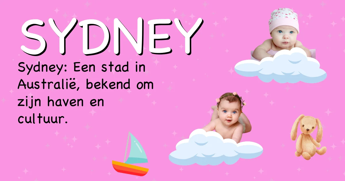 Betekenis van de naam Sydney - Ontdek de herkomst en betekenis van deze voornaam