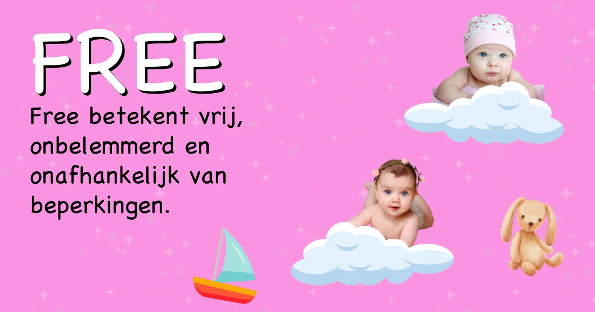 Betekenis van de naam Free - Ontdek de herkomst en betekenis van deze voornaam