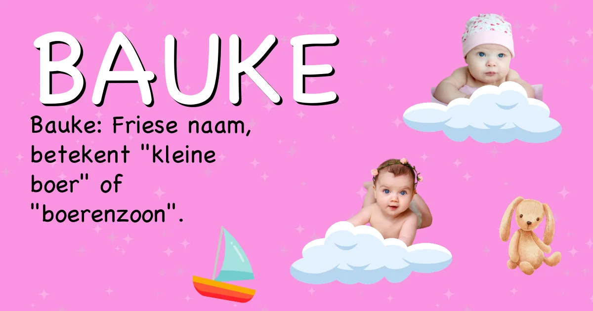 Betekenis van de naam Bauke - Ontdek de herkomst en betekenis van deze voornaam